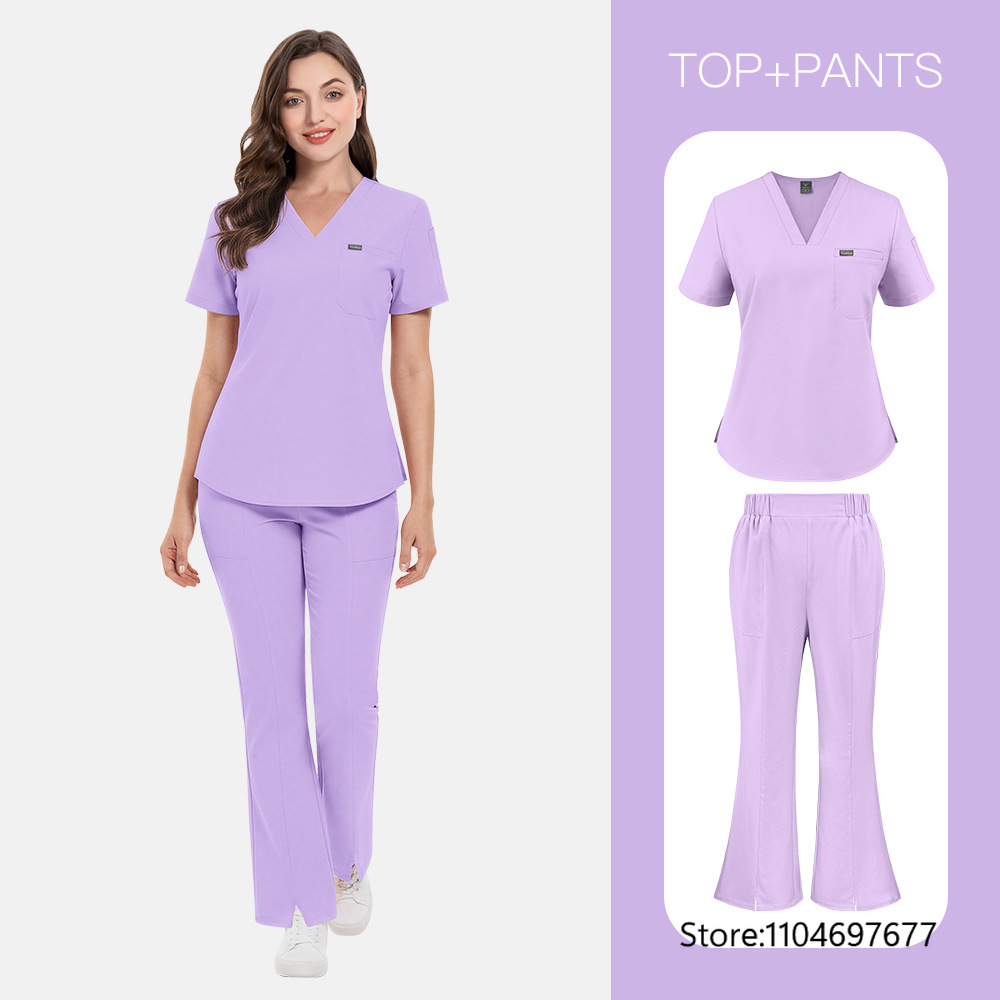 Medical Lab Gown - Damskie stroje do salonów kosmetycznych, odzież