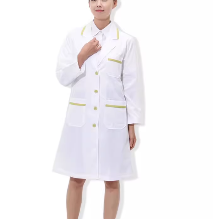 Medical Lab Gown - Strój Lekarski Biała Szata Mężczyzna Kobieta