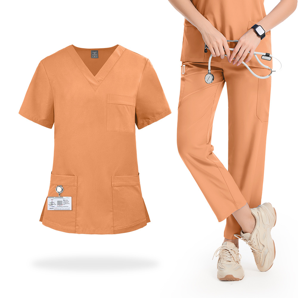 Medical Lab Gown - Cienkie, krótkie bluzki medyczne do sali