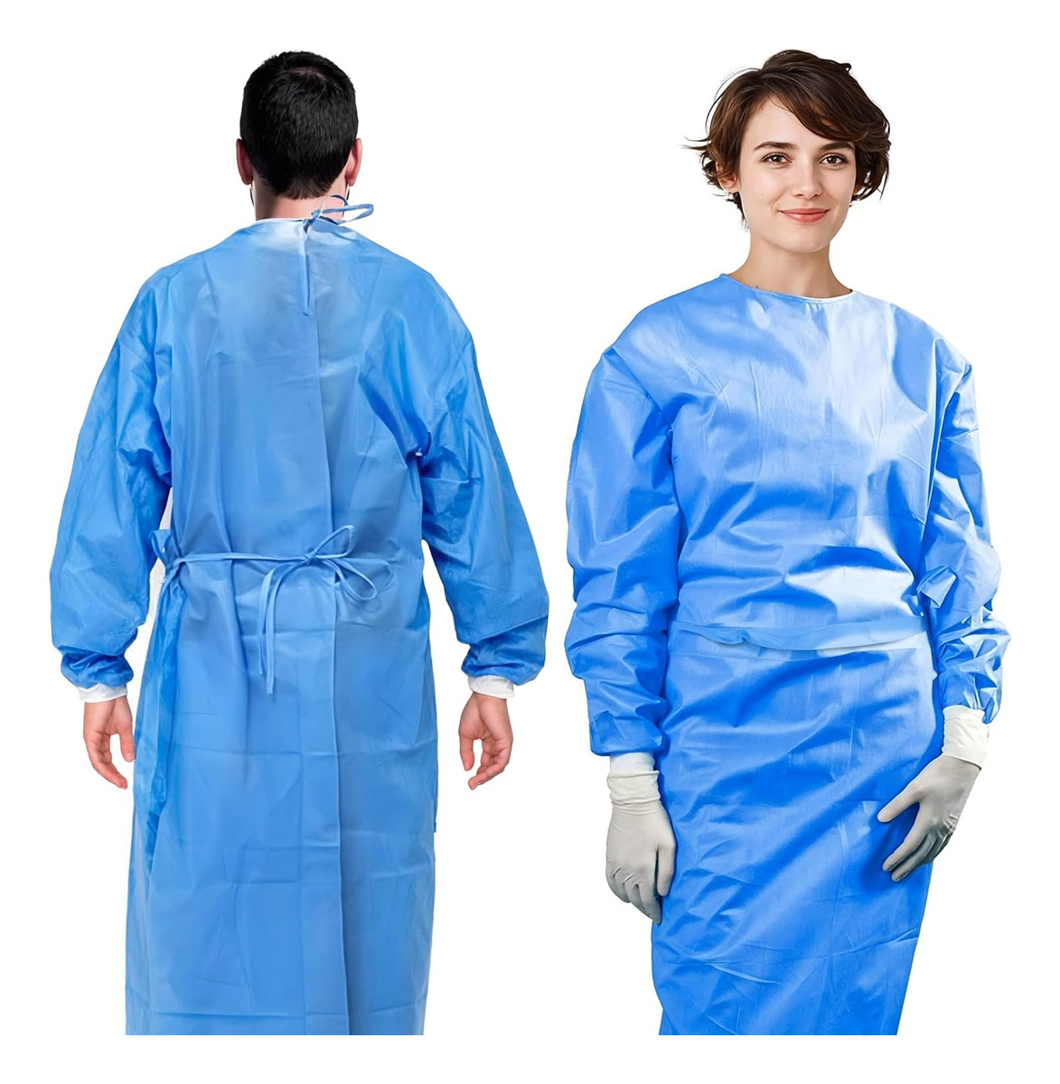 3 szt. 45gsm SMS Trójwarstwowy – Medical Lab Gown recenzja i cena