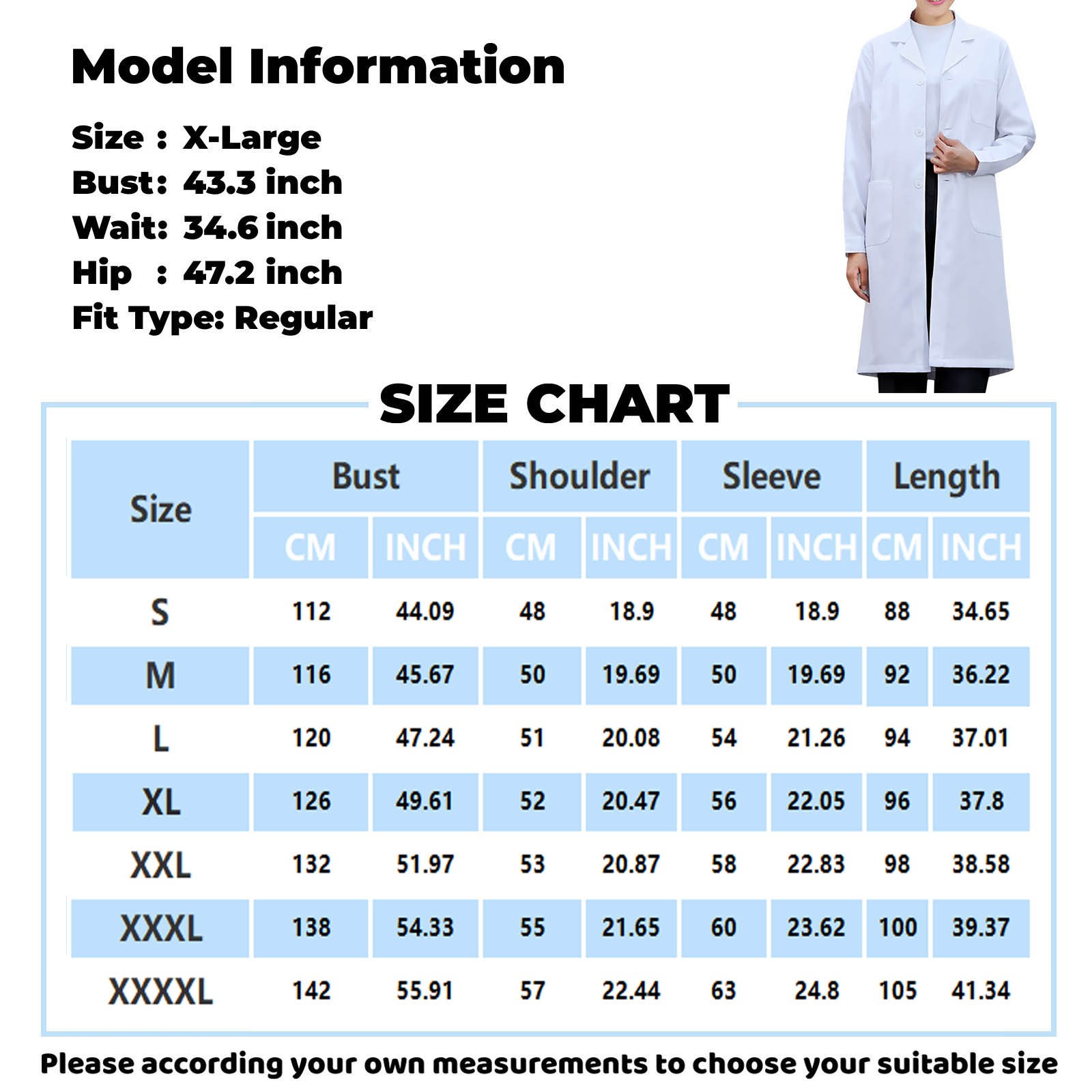 Biały fartuch laboratoryjny dl – Medical Lab Gown recenzja i cena