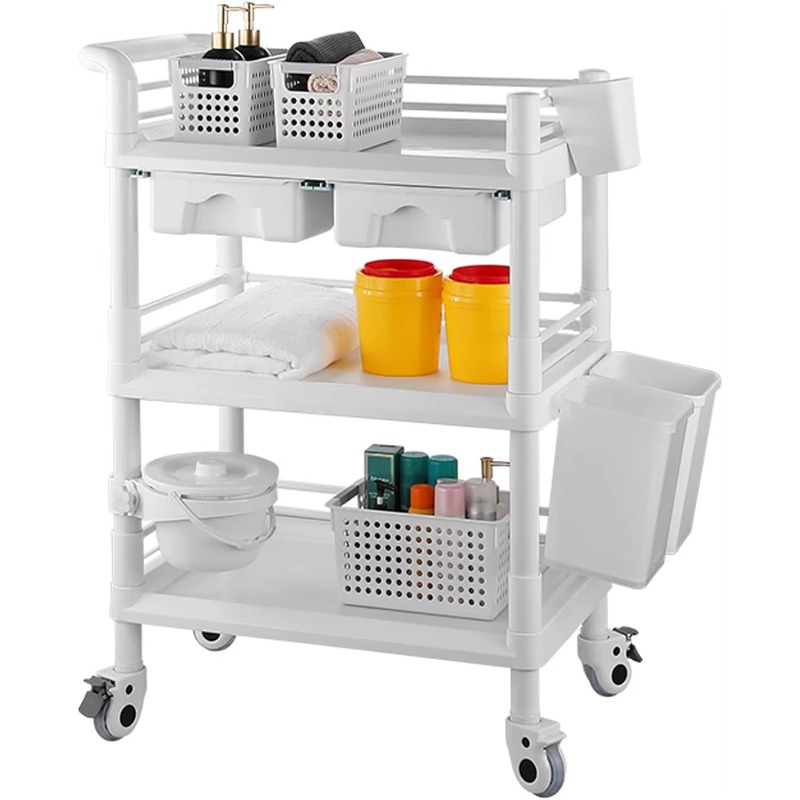 Wielofunkcyjny 3-poziomowy wóz – Medical Lab Furniture recenzja i cena