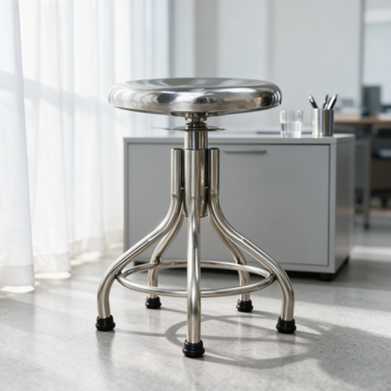 Stołek obrotowy ze stali nierd – Medical Lab Furniture recenzja i cena